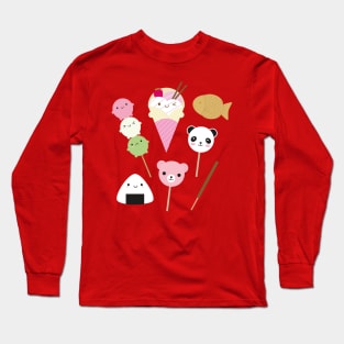 Japanese Kawaii Snacks Long Sleeve T-Shirt